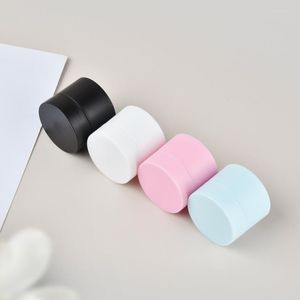 Bottiglie di stoccaggio 10pcs-50pcs 5g barattoli cosmetici rotondi vaso vuoto scatola nail art gel polvere contenitore perline bianco rosa blu nero