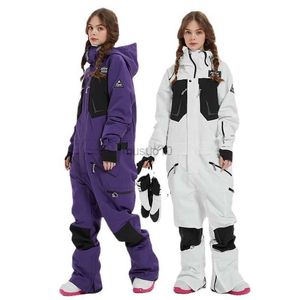 Other Sporting Goods Ski Overalls Women's Ski Suit Winter Ski Jumpsuits Windproof Snowboard Snow Suit Woman Ski Suit One Piece Waterproof Ski Outfit HKD231106