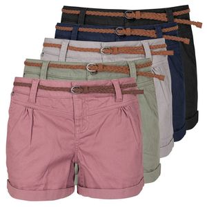 Женские шорты Женские летние шорты с твердым цветом чисто в стиле брюк