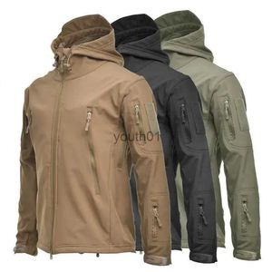 Jaquetas masculinas jaqueta de carga masculina militar carga tática chuva impermeável velo macio casaco ao ar livre quente anti-infiltração Warlord Bombardier YQ231106