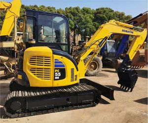 Used Komatsu PC55 mini excavator at a low price, available PC56 PC60 PC70 PC78 PC120 PC excavator