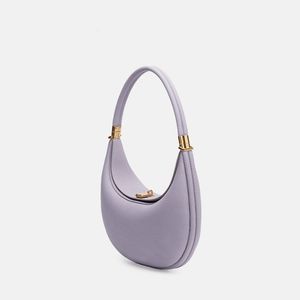 Songmont Luna Pink Designer Bag Crossbody Luxury Handväskor Solid äkta läder axelväskor underarm hobo sac lady pochette formell casual xb076