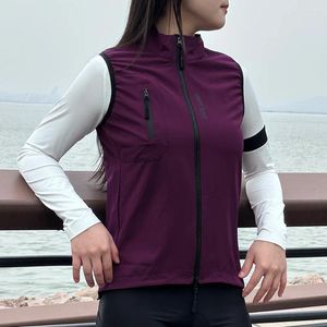 Racing Jackets WOSAWE 2023 Women's Cycling Jacket Vest Sleeveless Windbreaker Windshield Breathable Outdoor Bicycle Mtb Road Running Tops