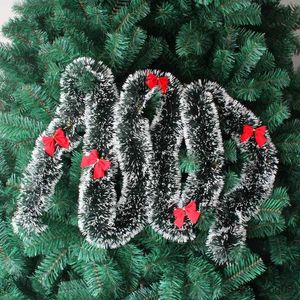 Christmas Decorations Christmas Tree Grass Garland Decoration BarTops Ribbon Garland Christmas Tree Ornaments Green Xmas Party Supplies R231106