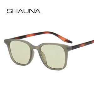 サングラスShauna Ultra Light Retro Square Sunglasses Ins Popular Contrast Color Color Matte Gradient Shades UV400 P230406