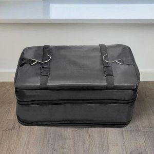 Caixas de armazenamento 3 camadas embalagem cubo organizador grande capacidade pendurado carry-on economia de espaço prateleira dobrável 4 compartimentos