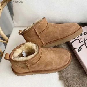 Boots Women Australia Boots Designer Ultra Mini Platform Boot Slippers Winter Wart Warm Cow Cow Leather Wool Snow Boots T231109