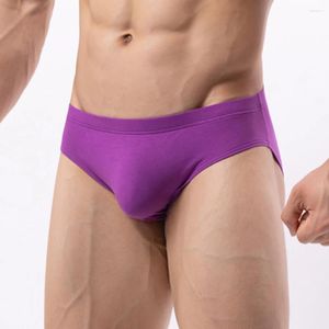 Cuecas masculinas sexy roupa interior sólida briefs cintura baixa calcinha respirável homens g-strings bolsa bikini lingerie para marido