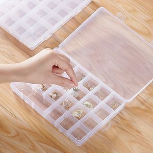 Uhrenboxen Cases PP Transparent 36 Grid jSchmuck Kunststoffbox Autoteile Organizer Box Rechteckig Aufbewahrungsbox für elektronische Komponenten Ringbox 230404