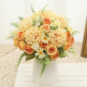 Dekorative Blumen, künstliche Seide, Frühlingsspinnball, Kombinationsblumenbündel, Hochzeits-Dinner-Tisch-Arrangement, Braut-Haltung