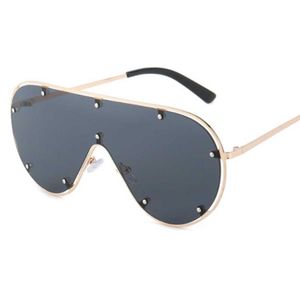 Sonnenbrille 80692 Ultra-Dalian Body Metal Rivet Goggles Herren Damen Sonnenschutz UV400 Retro Brillengestell