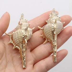 Anhänger Halsketten Natürliche Muschel Metallhandwerk Ornamente Winzige Muschel Conch Cowire Beads Charms Anhänger Für Schmuckherstellung DIY ZubehörStift