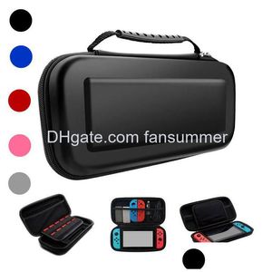 Fall täcker väskor Portable Carrying Protect Travel Hard Eva Bag Console Game Pouch Protective Case Fall för Nintendo Switch Shel Dhfyj