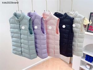 New Kids Down Waistcoats Designer Kid Quilted Coats girl Boy quilted winter windproof jackets outwear children clothes