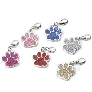 Personalized keychain Engraving Pet Cat Name Tags Customized Dog ID Tag Collar Accessories Nameplate Anti lost Pendant Metal Keyring ZZ