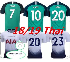 Retro classic men soccer jerseys TRIPPIER ALDERWEIRELD VERTONGHEN LLORENTE KANE ERIKSEN SON SISSOKO ALLI LUCAS DIER Tottenham 18 19 final home 3rd football shirt 99