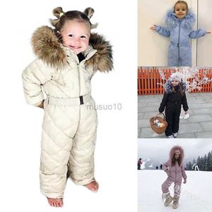 Andra sportartiklar Barn Jumpsuit Ski Wear Snow Sower Snowboarding Clothing Windproof Waterproof Winter Outdoor Costumes For Boy's and Girl's HKD231106