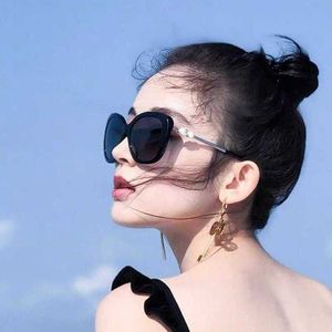 2023 modedesigner Nya solglasögon Samma CH5339 Pearl Polarized Square Fashion Temperament