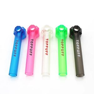 Toppuff Acrilico Bong da fumo Portatile Top Puff Tubi da fumo per tabacco da fumo Supporto per erbe Vite sul narghilè AC101