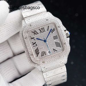 Designer Diamond Watches VVS Watch Mens Automatic Mechanical 40MM Sapphire Business Women High-end Stainless Steel Belt Montre