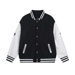 Pamuk Tasarımcı Ceket Bombacı Erkekler Windbreaker Varsity Erkek Beyzbol Hip Hop Harajuku Mektup Deri Deri Tianma Nakış Sokak Giyim Erkekler Unisex Coatsw08