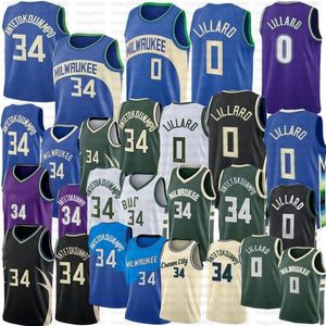 Giannis Basketball Antetokounmpo Jerseys Damian Lillard Jersey Green Purple Edition Shirt 2024 City