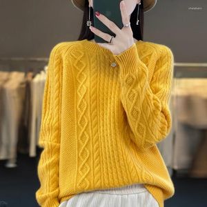 Frauen Pullover 2023 Herbst Und Winter Pullover Wolle Kaschmir Oansatz Pullover Casual Stricken Koreanische Lose Mode Top