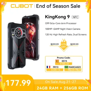 Cubot KingKong 9, Helio G99, 120Hz 6.583-Inch Screen, Rugged Smartphone, 24GB RAM(12+12GB Extended), 256GB ROM, 100MP Camera,NFC
