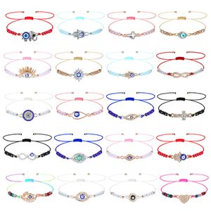 Charmarmband Val av alla onda ögonarmband 7 Knut Skydd Lucky String Kabh Protection for Women Men Family Drop Delivery AMR6T