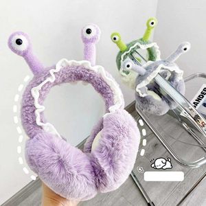 Berets Soft Plush Ear Warmer Winter Warm Earmuffs For Women Men Cartoon Monster Earflap Outdoor Cold Protection Ear-Muffs Cover