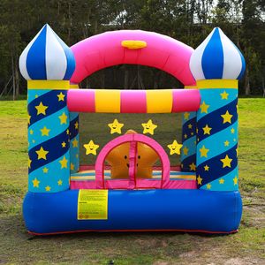 Comunità Playhouse Gonfiabile Buttafuori Casa di Rimbalzo per Bambini per Festa di Compleanno con Aeratore Star Jumper Castello per Bambini Piccoli Gioca Divertimento Sport al Coperto all'Aperto Regalo