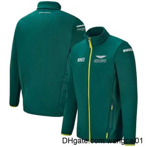 Men's Jackets F1 official website new 2021 racing suit Aston Martin team uniform jacket spring and autumn men's sports long seved jacket 0406H23