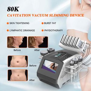 Вакуум RF 80K Cavitation Cavitation Vacuum Fat Massager Massager Big Energy Cavitation Portable Machine