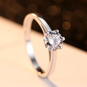 2023 Neue 3A Zirkon s925 Silber Ehering Sexy Charming Damen Ring Luxus Exquisite Schmuck Party Vielseitiges Zubehör