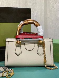 Bambus-Umhängetaschen, solide Canvas-Lederhandtasche mit Griff, goldene Kette und Lederriemen, Damen Designer-Umhängetasche, 27 cm, kleine Geldbörse 735153