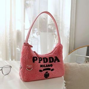 Designer bag Luxury brand underarm bag shoulder bag Fashion women's bag Lamb wool bag