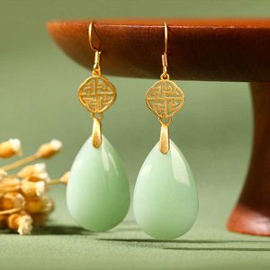 S Z DESIGN New Fashion 585 Rose Gold Color Water Drop Dangle Earrings Jewelry Sets For Women Wedding Classic Pendant Necklace L230620