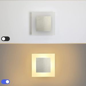 Wall Lamps AUSLEU Acrylic Decor Light 12 Wafor Living Room Bedroom Bedside Hallway Stair Modern Indoor LED 16cm Square