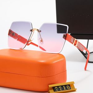 Women Luxurys Marka projektanci bez krawędzi okularów słonecznych męskie okulary słoneczne szkło słone