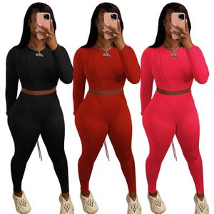 Kadın Giyim Kadın İki Parça Set Tasarımcılar Kadın Giyim 2023 sonbahar ve kış kişiselleştirilmiş tasarım anlayışı Bölüm spor dipli kalem pantolon iki parça