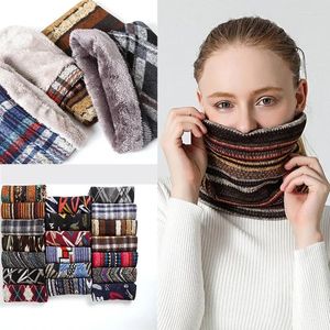 Lenços femininos capa de pescoço crianças outono inverno frio quente moda masculina lenço sólido lenço de malha decoração espessamento velo