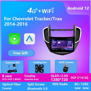 Android 13 Car Radio Video для Chev Tracker 2014-2016 Multimedia Video Player WiFi 4G Navigation GPS CarPlay DSP Auto Bt