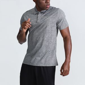 LL Sports Herren-Poloshirt, schnell trocknend, schweißableitendes Top, kurzärmelig, für Herren, Workout, L009