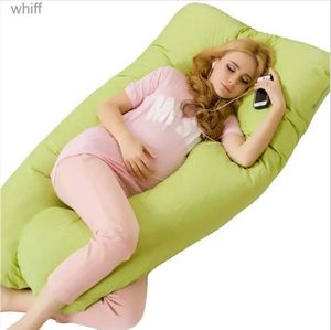 Travesseiros de maternidade em forma de u, travesseiro de corpo inteiro para gravidez e maternidade com algodão super macio l231106