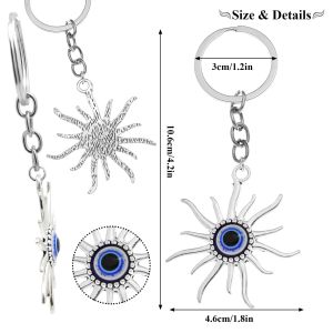 Keychains Lanyards L Blue Evil Eile Keychain for Women Söta bilknappar Handväska Charms Lycka till AMET KEY CHEAN GIFT GIRKT GIRLS DROLEL DELIVE AMMF5