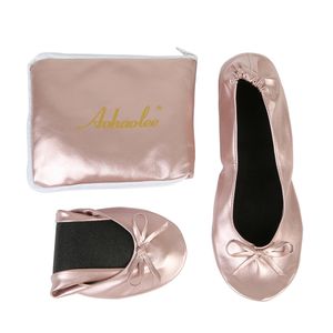 Dress Buty Buty Buty Flats Portable Folder Up Balerina Flat Buty Zamurowany Balet Po przyjęciu buty na przyjęcie weselne Bridal Parma 230404