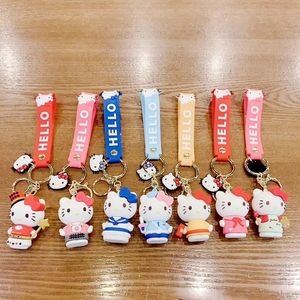 Decompression Toy Silicone doll ktcat key chain cute cartoon schoolbag key pendant toys