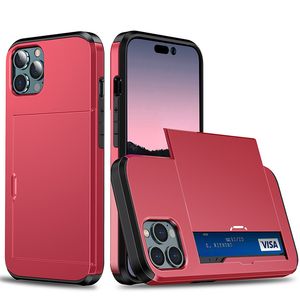 ファッション新しい隠しメタルオリジナルユニークなカード保護ケースデザイナーiPhoneケースクラシック11 12 13 14 15プラスプロマックススムーズなホットカラフルな携帯電話