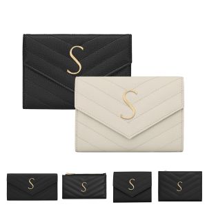 Cassandre Pocket Arganizer Envelope Luxury Card Wallet Designerキーチェーン女性カードホルダーメンズIDカードファッションキーポーチレザーコイン財布キーウォレットカードケース