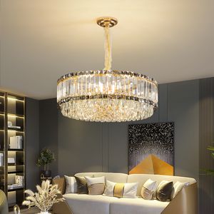 Lustre de cristal de luxo, luz para sala de estar, atmosfera simples e moderna, quarto principal, novo restaurante, luzes para toda a casa, 2023